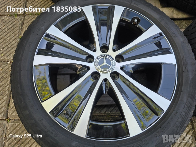 Лети джанти 18ки 5х112 Mercedes + зимни гуми 245/45/18 Pirelli, снимка 5 - Гуми и джанти - 54440938