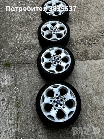 Оригинални джанти Ford 18" 5x108 8J ET55 с летни гуми 235/40/18 за Focus, Mondeo, Kuga, снимка 6 - Гуми и джанти - 54991479
