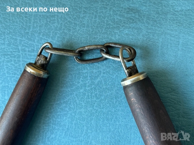 Старо дървено нунчаку, снимка 3 - Екипировка - 54308284