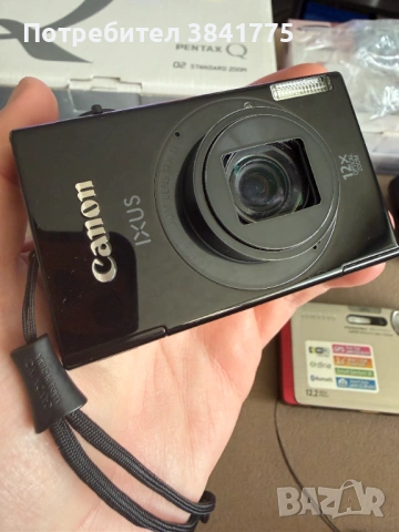 Pentax Q, Canon Ixus 510 HS и Samsung ST1000 нов комплект фотоапарати, снимка 2 - Фотоапарати - 54697520