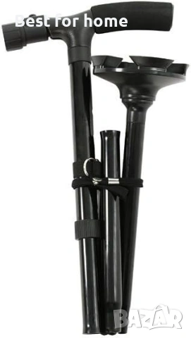 Trusty Cane - Бастун за ходене с LED светлина, регулируема височина, сгъваем, снимка 2 - Други - 54572570