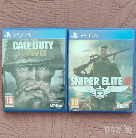 Playstation 4 game call of duty, Sniper elite 4 