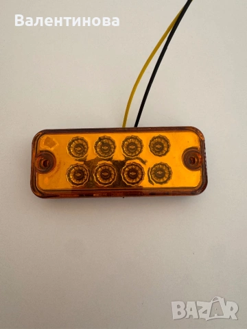 LED габарит червен 8 диода 12V за камион, ремарке, бус, снимка 5 - Аксесоари и консумативи - 54367218