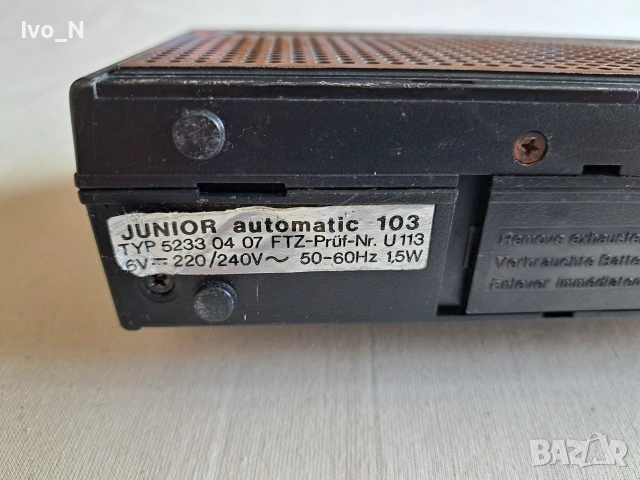 Ретро радио ITT-Schaub- Lorenz-Junior-Automatic-103., снимка 6 - Радиокасетофони, транзистори - 54956610