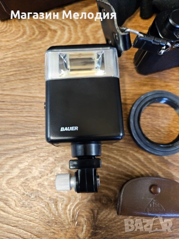 Ретро фотокомплект Revueflex SC1 + Обективи, Светкавица и Самоснимачка Haka Autoknips II, снимка 6 - Фотоапарати - 54710954