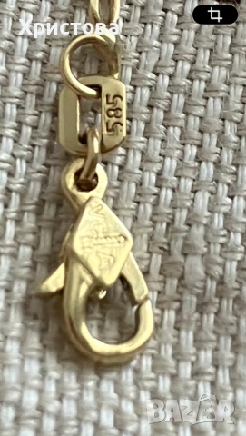 Златна гривна Van Cleef 14к.,6,6гр, снимка 4 - Гривни - 54866689