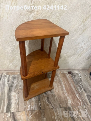 Дървени ъглови рафтове 2бр., снимка 7 - Етажерки - 54096686