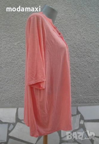 4XL Нова туника  Avenue с коралов цвят , снимка 4 - Туники - 55054303