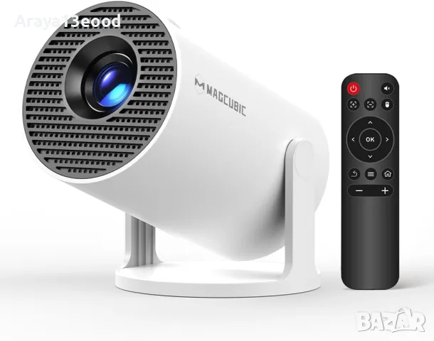 Мини проектор Magcubic HY300 с WiFi 6, Bluetooth 5.4, 4K поддръжка и 180° завъртане