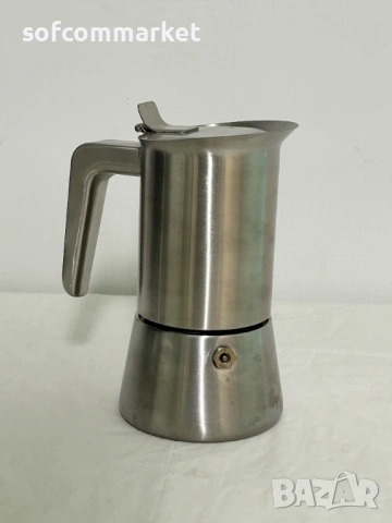 Кафеварка Groenenberg Moka Pot (4 чаши, 200ml) – За индукция и съдомиялна - нова, снимка 3 - Овлажнители и пречистватели за въздух - 54854021