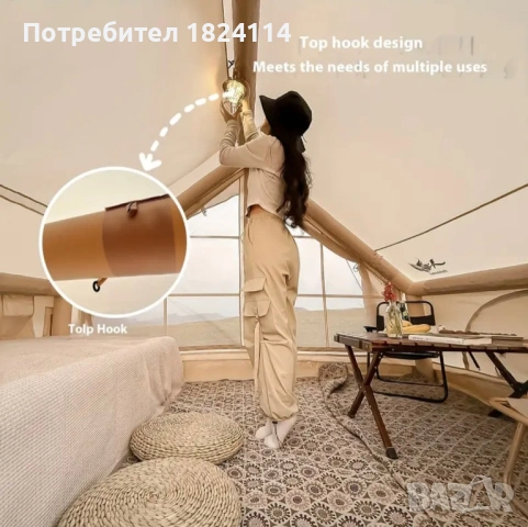 Надуваема палатка 3х2 метра - непромокаема, снимка 11 - Палатки - 54760341
