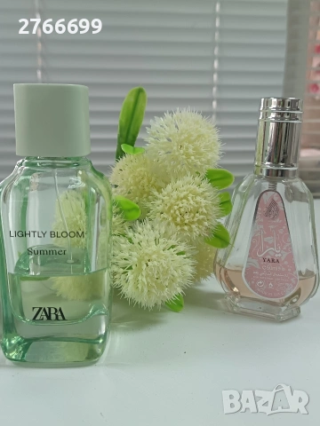Zara lightly bloom summer 100 мл и Yara Lattafa 50 мл
