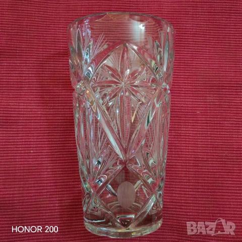 Кристална ваза Bohemia, Чехословакия. 