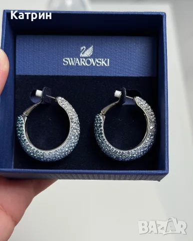 Чисто нови обеци Swarovski Abstract Blue , снимка 2 - Обеци - 55443649