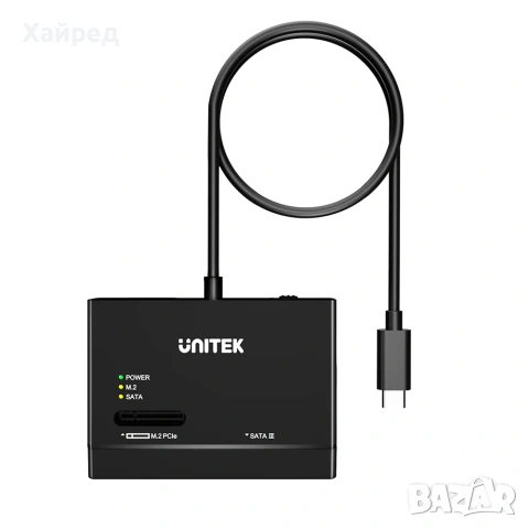 Нов Unitek NVMe M.2 SSD Enclosure Adapter външен корпус, снимка 2 - Мрежови адаптери - 53746609