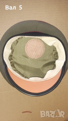 Военна соц офицерска фуражка БНА , НРБ, снимка 5 - Антикварни и старинни предмети - 53987303
