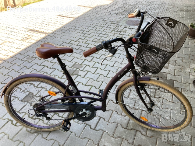Дамски градски велесипед B'TWIN ELOPS 320 26", снимка 2 - Велосипеди - 55006921