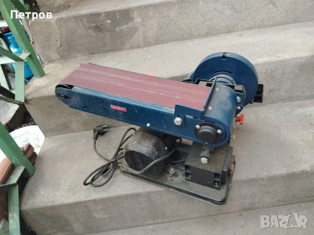  Комбиниран лентов и дисков шлайф Нов, снимка 4 - Други машини и части - 54170278