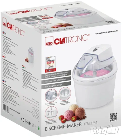 Машина За Сладолед Clatronic Cl Icm 3764
