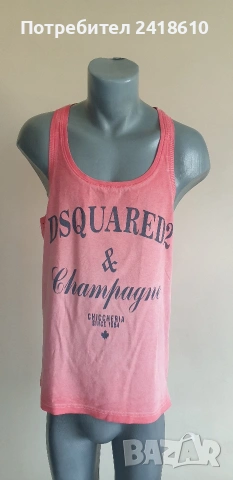 Dsquared2 Cotton Italy Mens Size M ОРИГИНАЛ! Мъжки Памучен Потник!, снимка 6 - Спортни дрехи, екипи - 54767726