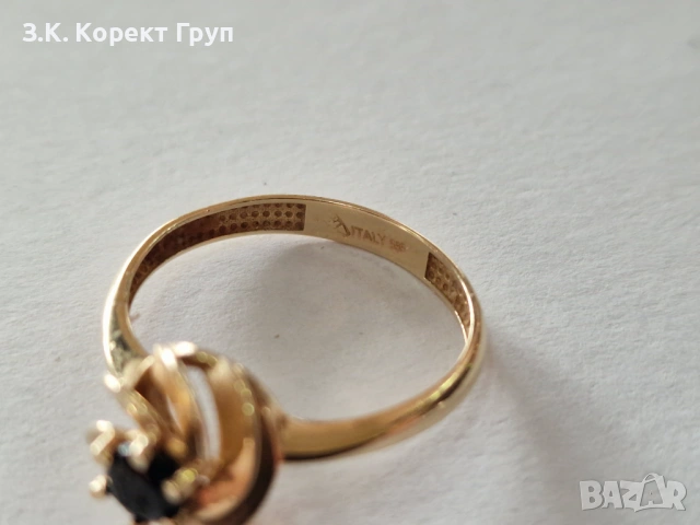 Дамски златен пръстен 14К 585 / 1,80 гр., снимка 5 - Пръстени - 54509698