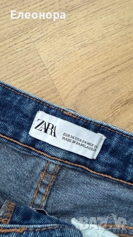 Дамски дънкови къси гащи ZARA, снимка 3 - Дънки - 54779776