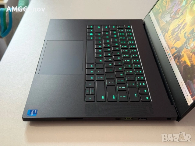 15.6’QHD 165Hz/RTX 3080 8GB/I7-11800H/Razer Blade Advanced 15/32GB DDR4/1TB SSD, снимка 4 - Лаптопи за игри - 54777576