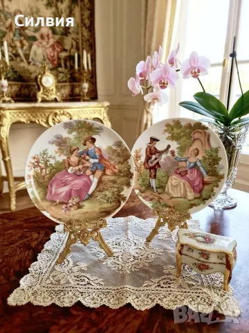 Ретро порцеланови чинии *Limoges* ​Класическа елегантност.