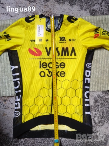 Visma Lease a Bike Mesh Вело Джърси M, снимка 4 - Спортни дрехи, екипи - 55126017