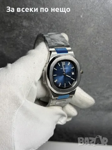 Patek Philippe Patek Nautilus Мъжки Patek Nautilus Мъжки Тъмно Син Часовник Код Chronolux71, снимка 4 - Мъжки - 55660082