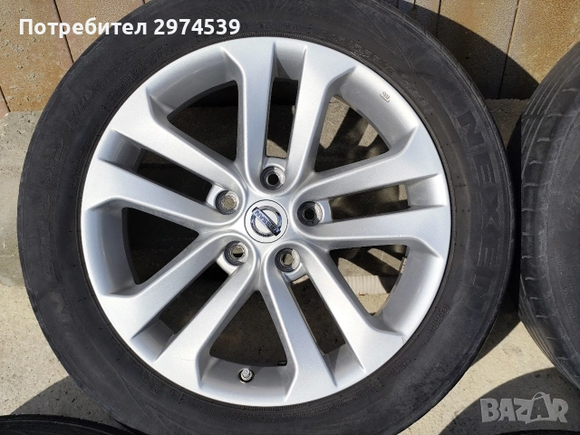 Джанти с датчици и гуми за Nissan , снимка 2 - Гуми и джанти - 54766800