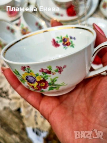 Баварски сервиз за кафе/ чай шест перосони Bareuther Bavaria , снимка 10 - Сервизи - 54253262