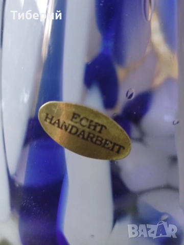 Стъклена ваза, снимка 9 - Вази - 54233060