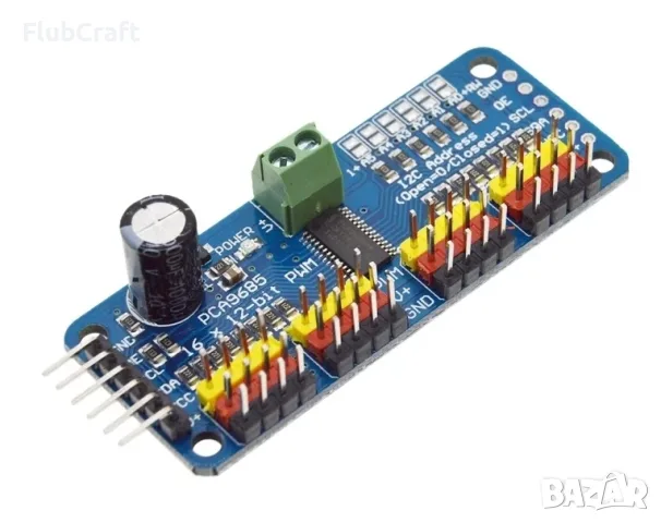 16-канален 12-битов PWM/серво драйвер I2C интерфейс PCA9685 за Arduino Raspberry Pi