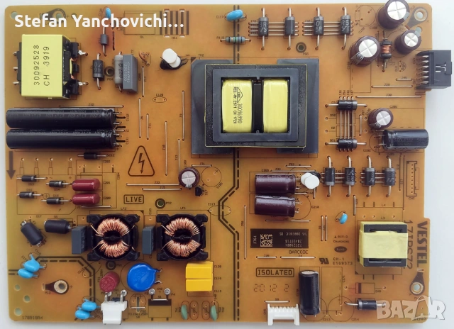 T-CON платка за телевизор JVC LT-50VA3000. CCPD-TC495-008 V4.0, снимка 5 - Части и Платки - 54650008