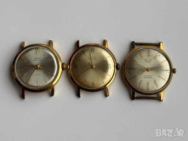 Лот позлатени часовници Poljot Wostok