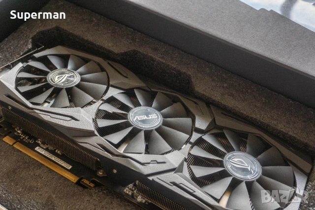 Видео Карта NVIDIA ASUS ROG STRIX GTX 1070 GAMING 8G, снимка 9 - Видеокарти - 54549692