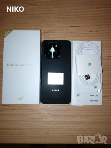 Продавам,НОВ,HONOR 400 SMART ROM128GB RAM 4GB 5G tm Dual Sim, снимка 4 - Телефони с две сим карти - 55058105