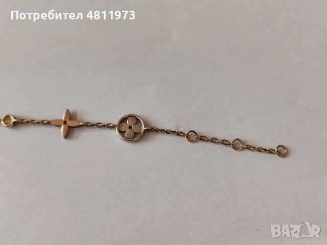 Посребрена гривна Louis Vuitton, снимка 4 - Гривни - 54667719