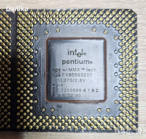 Работещи ретро процесори Intel Pentium 166MMX 200MMX 233MMX Socket 7, снимка 6 - Процесори - 49497933