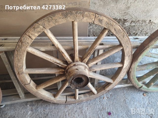 Колела от каруца , снимка 2 - Декорация за дома - 55071355