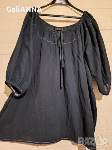 СТРАХОТНА ПАМУЧНА ТУНИКА 3XL-4XL, снимка 3 - Туники - 54813170