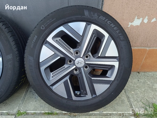 ОРИГИНАЛНИ джанти с гуми 17 ' цола 215 55 5x114,3 HYUNDAI KONA / Хюндай Кона + датчици, снимка 12 - Гуми и джанти - 54783242