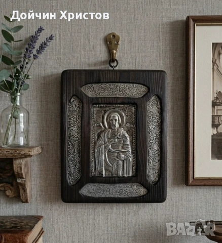 Свети Мина , снимка 2 - Икони - 54546402