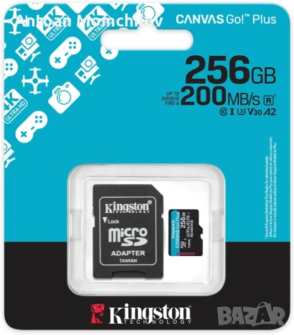 Карта памет Kingston Canvas Go Plus 256GB microSDXC, снимка 5 - Карти памет - 55034393