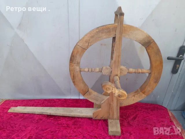 Стар дървен чакрък., снимка 2 - Антикварни и старинни предмети - 55579332