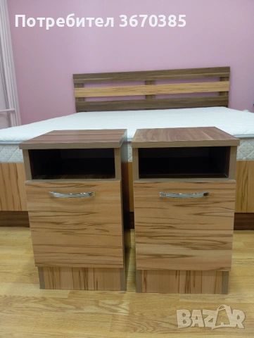 Спалня с матрак и две нощни шкафчета , снимка 2 - Спални и легла - 55063302