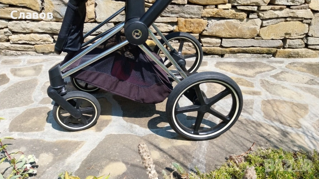 детска количка Cybex Priam Spring Blossom Dark, снимка 5 - Детски колички - 55102307