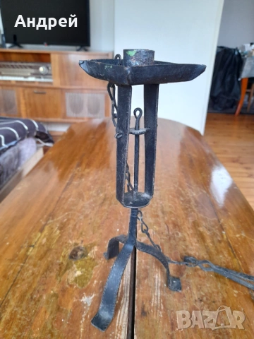 Стар свещник #28, снимка 3 - Други ценни предмети - 54290890