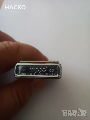 Запалка ZIPPO с Полиран Хромиран Корпус и Емблема на Гекон 100% Оригинална Внос от Англия, снимка 6 - Запалки - 55301471
